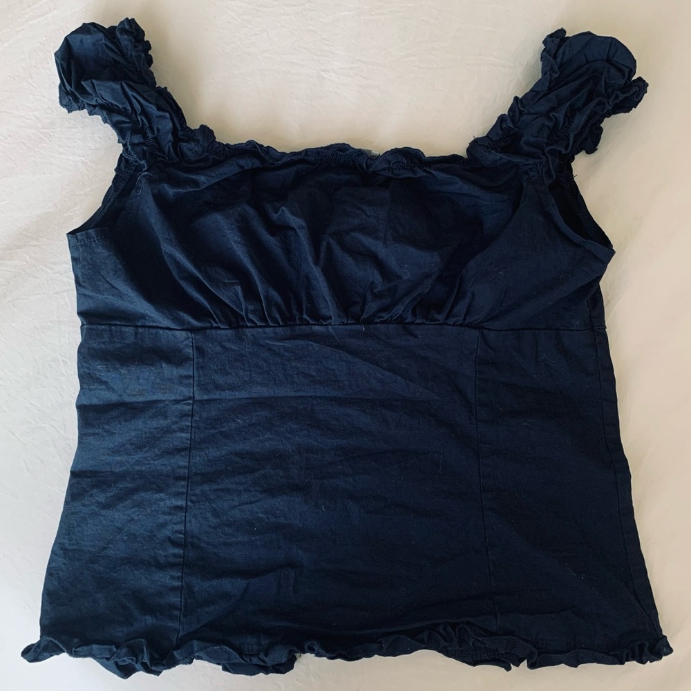 Brandy Melville Navy Elara Top - Picture 4 of 5